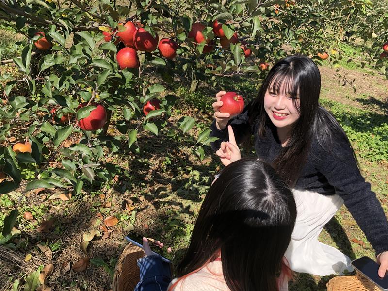 【医療保健学部　栄養学科】りんご狩り