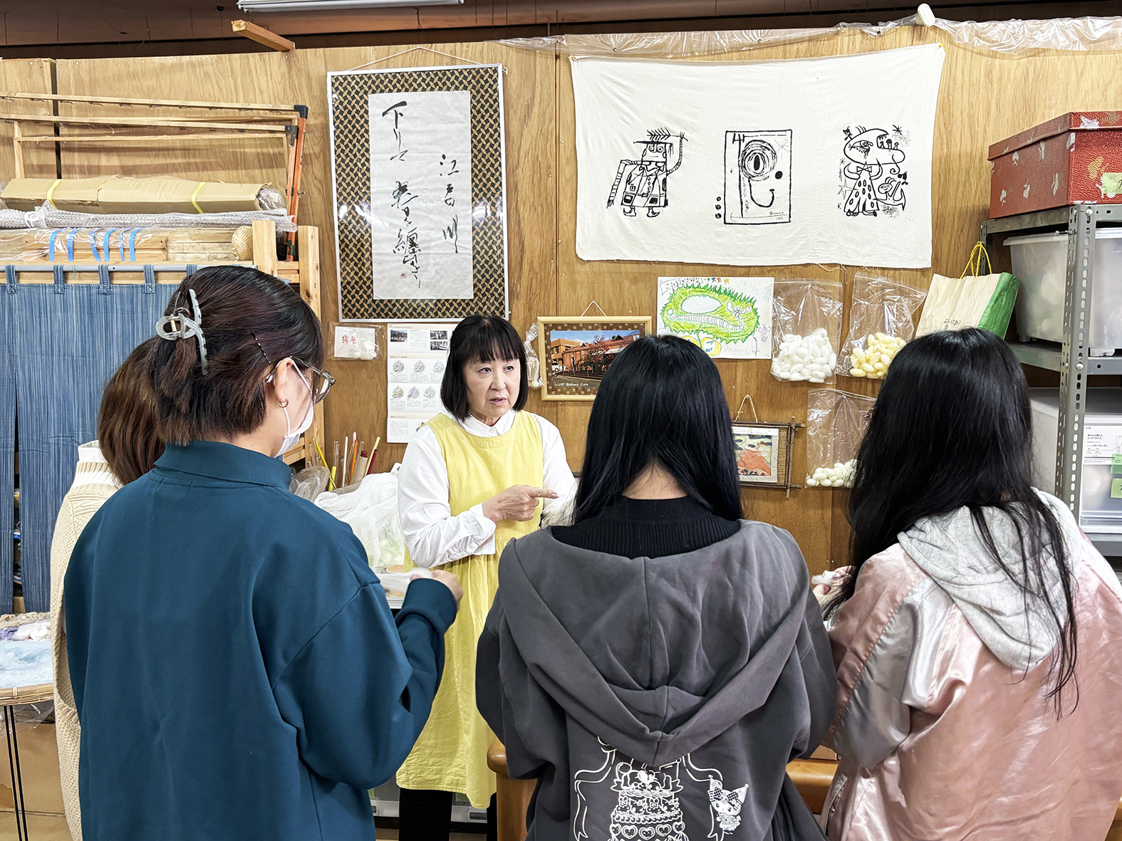 校外学習「絹遊塾 工房風花」